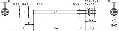 Оптоволоконный кабель Leuze GF-LB-SS-405-SM