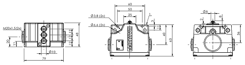 Механический многопозиционный концевой выключатель Balluff BNS0292