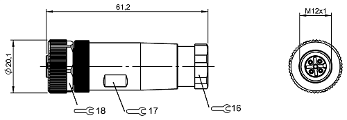 Разъем Balluff BCC06W9