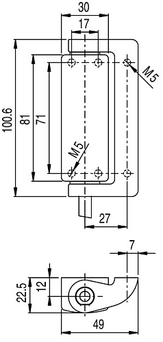 Шарнирный выключатель Leuze S400-M4CB2-T