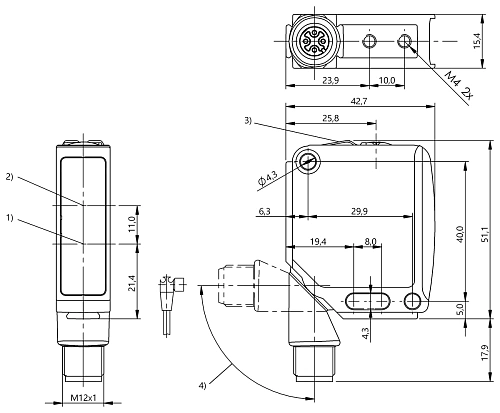Световозвращающий датчик Balluff BOS027M