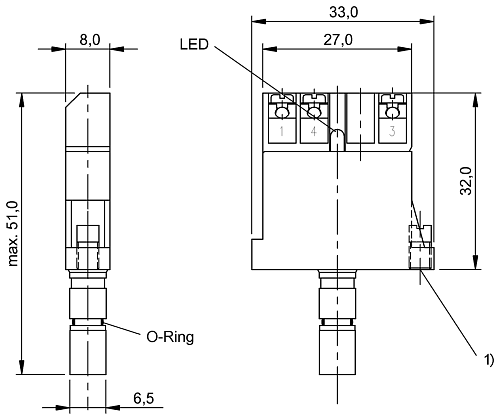 Индуктивный однопозиционный концевой выключатель Balluff BES02MU