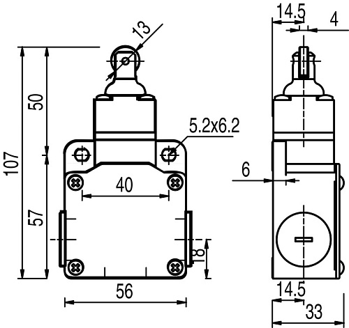 Переключатель Leuze S300-M13C3-M20-15