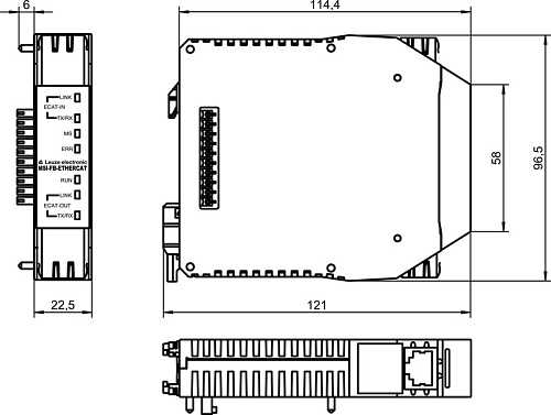 Контроль безопасности Leuze MSI-FB-ETHERCAT