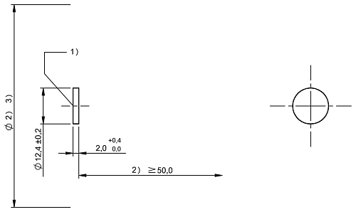 Метка LF RFID Balluff BIS003F