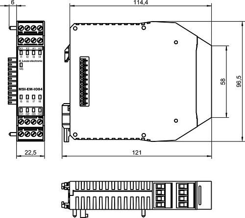 Контроль безопасности Leuze MSI-EM-IO84-01