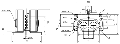 Механический многопозиционный концевой выключатель Balluff BNS00K6