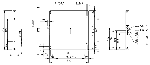 Оптический оконный датчик Balluff BOW002A
