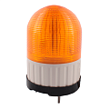 SL100B-024-Y INNOCONT, Светосигнальный маячок, d=100мм, L=146мм, светодиод (постоянное/мигающее), вращение, зуммер, цвет: желтый, 24VDC, IP55, кабель 0,5м