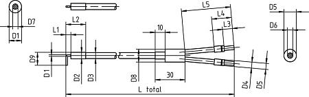 Оптоволоконный кабель Leuze GF-ETG-SS-710-SU
