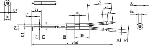Оптоволоконный кабель Leuze GF-ETG-SS-710-SU