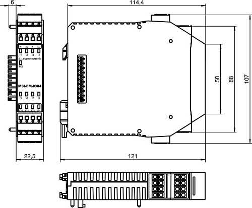 Контроль безопасности Leuze MSI-EM-IO84-03