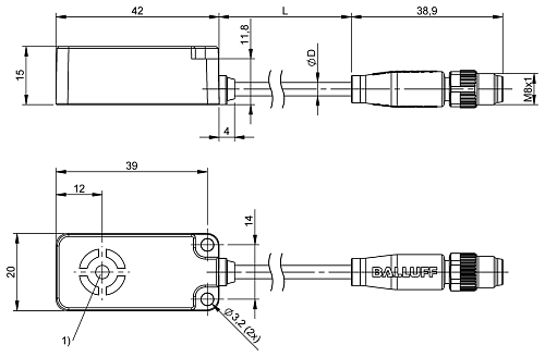 Индуктивный датчик Balluff BAW0064