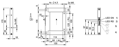 Оптический оконный датчик Balluff BOW001W