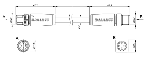 Адаптер Balluff BCC0FCK