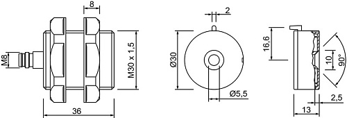 Датчик безопасности Leuze MC330-S2M8-A