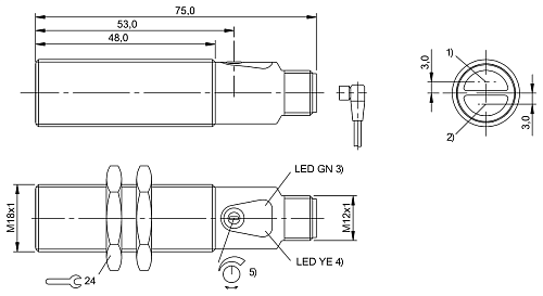 Световозвращающий датчик Balluff BOS01CE