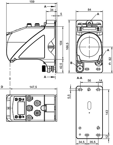 Датчик позиционирования Leuze AMS 307i 120