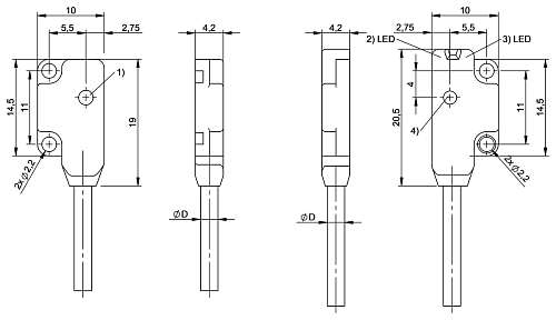 Датчик сквозного луча Balluff BOS02HL