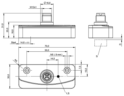 Индуктивный датчик Balluff BIP0004