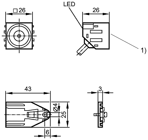Индуктивный датчик Balluff BES030F