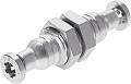 Муфта цанговая для панельного монтажа прямая Festo CRQSS-10