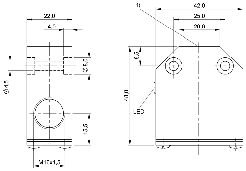 Индуктивный однопозиционный концевой выключатель Balluff BES01ZK