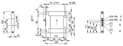 Оптический оконный датчик Balluff BOW004E