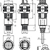 Диффузный датчик Leuze FT318B.3/2N-5000