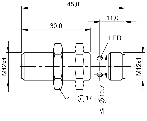 Индуктивный датчик Balluff BES0433