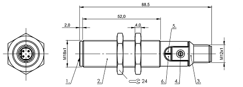 Емкостной датчик Balluff BCS00M8