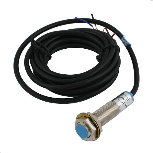 SL-12N2C INNOCONT, Индуктивный датчик, M12х1, L=61 мм, экранированный, зона срабатывания 2 мм, -25 +60 С, 12…24 VDC, IP65, выход: NPN NO, макс. ток 200 мА, кабель 2 м