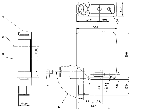 Фотоэлектрический датчик расстояния Balluff BOD000T